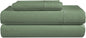 LANE LINEN Luxury Hotel Style 100% Egyptian Sheets Twin Size Bed Set, Mercerized Cotton, Sily Finish, No Pill Fade Resistant Twin Bedding Sheets & Pillowcases Jaquard Swiss Dot - Iceberg Green