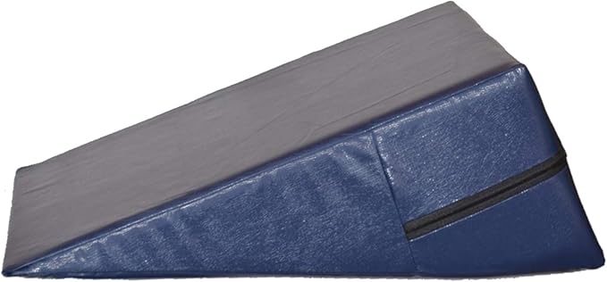 Vinyl Foam Wedge Support Pillow, Therapeutic Foam Back and Legs Medical Quality Bed wedge