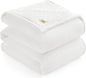 UGG Nita Full/Queen Blanket Fleece Fluffy Reversible Soft Fuzzy Bedding Cozy Plush Warm Oversized Blanket Machine Washable Bedroom Decor for Big Couch or Bed, 90-inch x 90-inch, White Snow