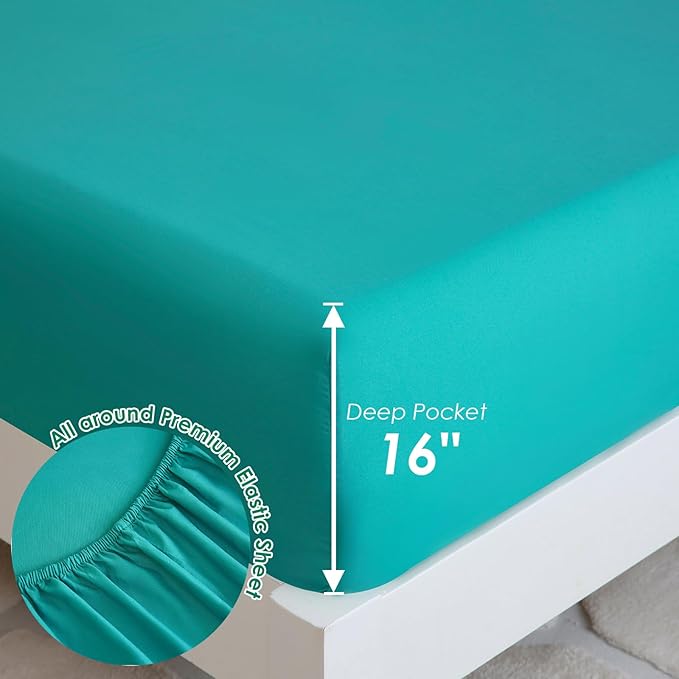 Toddler Comforter Set for Kids, Boys, Girls, 4 Pieces Bed-in-a-Bag Bedding Set, All Season Ultra Soft Sheets Set with Comforter, Forest Fox