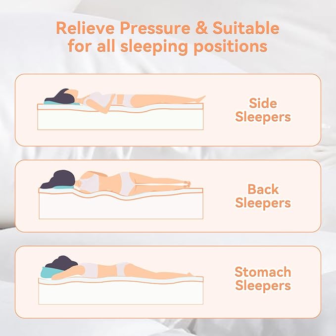 Topllen Cal King Mattress Topper for Back Pain Relief, Extra Thick Pillow Top Plush Mattress Pad with Deep Pocket, Soft Pillowtop California King Size Bed Toppers Filled Fluffy, White