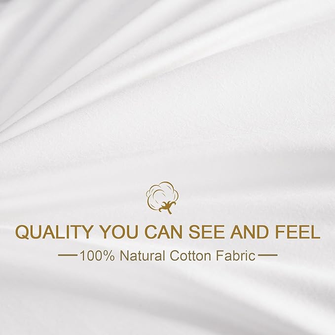Goose Down Body Pillows for Adults, Large Body Pillow for Side Sleeper, Hugging Feather Body Pillow Insert, Cooling Full Length Long Pillow for Bed with 100% Organic Cotton Shell, White 20"x60"