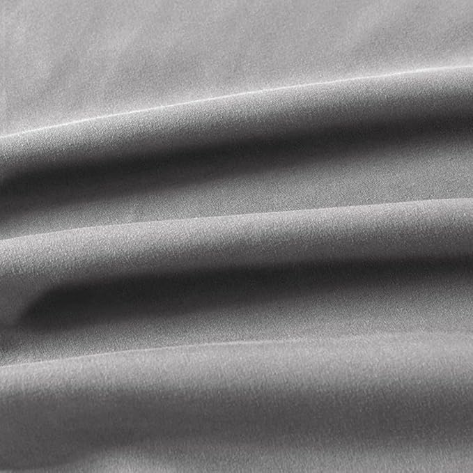 2 Pack Body Pillowcase 20 x 60 Inches Soft Comfortable Not Shrink Microfiber Body Pillow Cover, Dark Gray Body Pillow Cover with Hidden Zipper Closure