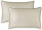 Queen Pillowcases by Pure Bamboo, Genuine 100% Organic Viscose Derived from Bamboo, Luxuriously Soft & Cooling, Double Stitching, Envelope Closure (2 Queen Pillowcases, Sand)