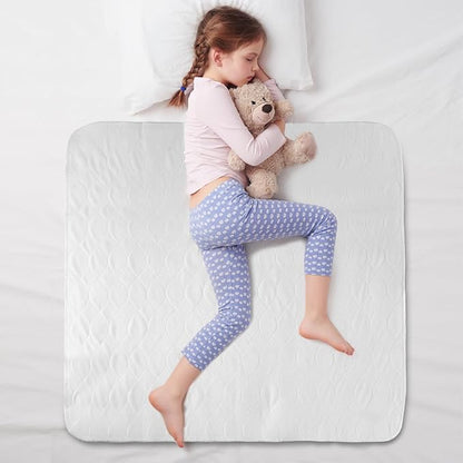 Bamuho Pee Pads for Kids 34"x 36", Washable Potty Training Bed Pads for Toddlers with 4 Layers of Protection, Waterproof Bed Pads Great for Children, Adults and Pets