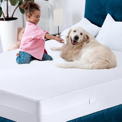 Utopia Bedding Waterproof Mattress Protector Full XL Size (Pack of 2), Zippered Mattress Encasement Bed Bug and Dust Mite Proof, Absorbent Six-Sided Mattress Cover