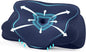 DONAMA Cervical Neck Pillow- Ergonomic Pillows for Pain Relief, Contour Memory Foam Pillow for Side/Back/Stomach Sleepers, CertiPUR-US Certified with Cooling Ice Silk Pillowcase