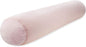 Straight Body Pillow, Full Size Premium Microbead,Side Sleeping/Maternity Pregnant Women, Supportive,Fluffy, Breathable, Cooling, 85/15 Spandex/Nylon Silky Feel Anti-Aging - 48 X 8 - Cream Peach