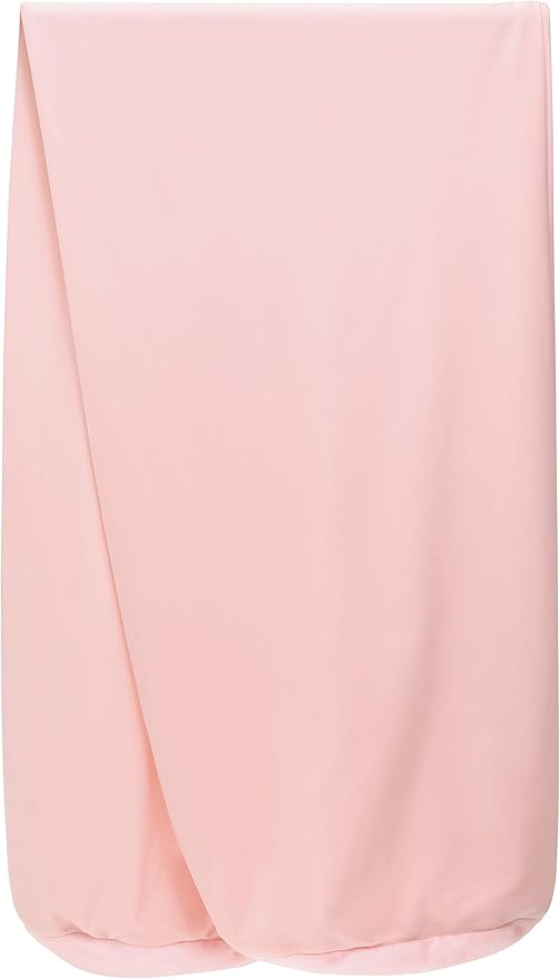 Case Only - Body Pillow Cover Stylish Silky Super Soft - 85% Spandex/ 15% Nylon Blend, Beauty - Breathable Pillowcase - Gentle on Hair Size 48 X 8, Cream Peach