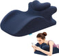 Memory Foam Ergonomic Wedge Pillow, Prone Pillow for Sleeping, Reading Pillow for Bed, Ergonomic Support for Back Pain, Acid Reflux & Sitting Up, Ideal for Massage, with Removable Cover
