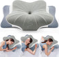 Cervical Pillow for Neck Pain Relief -Cooling Ergonomic Memory Foam Pillow with Ice Silk Pillowcase, Dual-Height Orthopedic Support Contour Pillow for Side/Back/Stomach Sleepers, CertiPUR-US Certified
