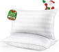 DIORIS Pillows King Size Set of 2 - Luxury Hotel Collection Bed Pillows for Sleeping, Supportive Fluffy Down Alternative Microfiber Filled for Back, Stomach Sleepers, Breathable & Skin-Friendly