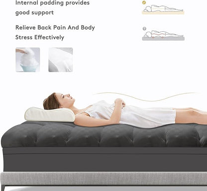 Mattress Topper King,Extra Thick Mattress Pad Cover for Back Pain,Cooling Mattress Protector with 8-21 Inch Deep Pocket,Overfilled Down Alternative Filling,Grey