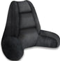 RRPAHWTV Reading Pillow for Bed with High Arm Rests,Back Support Pillow for Sitting Up in Bed with Shredded Memory Foam for Reading, TV, Gaming or Relaxing on Floor（Black，Small）