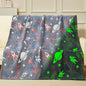 Glow in The Dark Blanket,Space Gifts Toys for Boys Girls, Astronaut Birthday Presents Decor for Kids Age 3-14 Year Old Son Teen Child Toddler Luminous Christmas Bedroom Throw Blanket 50"x60"