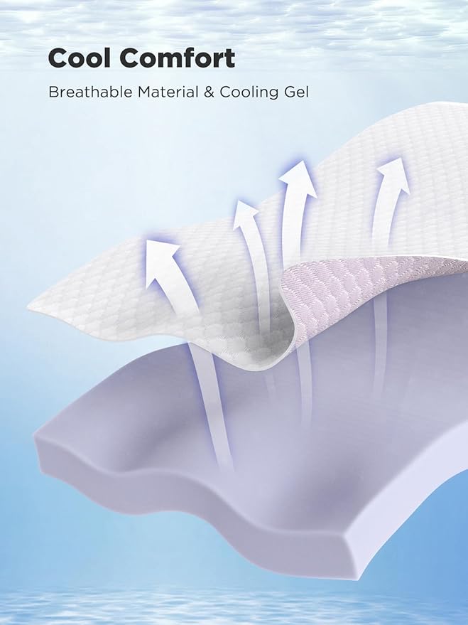 PERLECARE 3 Inch Gel Memory Foam Mattress Topper for Pressure Relief, Premium Soft Cooling Sleep, Non-Slip Design with Removable & Washable Cover, CertiPUR-US Certified - Twin
