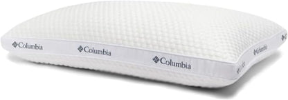 Columbia Comfort Ice Fiber Side Sleeper Down Alternative Bed Pillow with Polyester Fiberfill, Supportive Cooling Double Sided Breathable Cover (Side Sleeper, Standard/Queen)