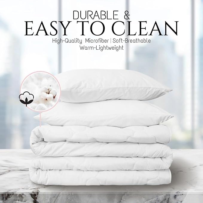 Lovely Elephant Kids Comforter Set Twin Size,Purple Butterfly Cartoon Wildlife Reversible Bedding Set for Teens Bedroom,Watercolor Grey Pink Animal Quilted Duvet with 1 Pillowcase