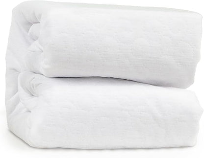 GhostBed Water Resistant Mattress Protector Cover - Noiseless, Lightweight, Breathable and Plastic-Free - Split King White