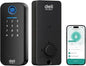 Smart Deadbolts Lock, Bluetooth Fingerprint Door Lock,5 in 1 Keyless Entry Door Lock with App Control,Electronic Touchscreen Keypad,Easy Installation,IP65,Matte Black