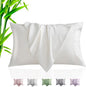 TELUS Pillow Cases Queen Size 2 Pack, Bamboo Rayon & Lyocell Pillowcase with Envelope Closure, Cooling Breathable Pillow Cover for Hot Sleeper & Night Sweats, 20x30 inch, Ivory White