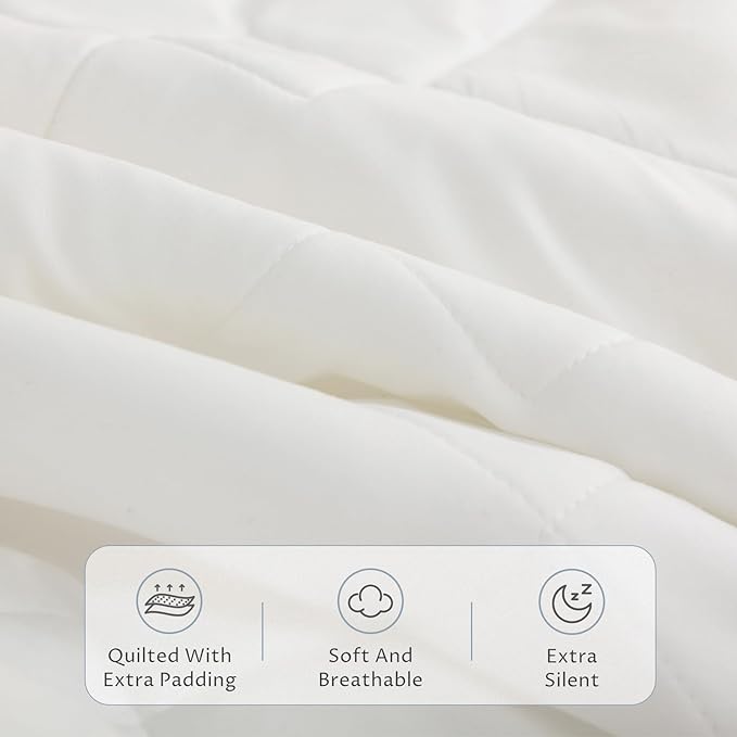 King Size Electric Heated Mattress Pad - Quilted Bed Warmer with Memory & Preheat Functions, 12 Heat Settings Dual Control for 1-12 Hours Auto Off, Lighted Button