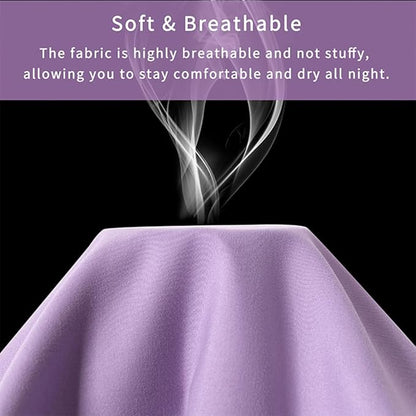 2 Pack Body Pillowcase 20 x 48 Inches Soft Comfortable Not Shrink Microfiber Body Pillow Cover, Purple Body Pillow Cover with Hidden Zipper Closure