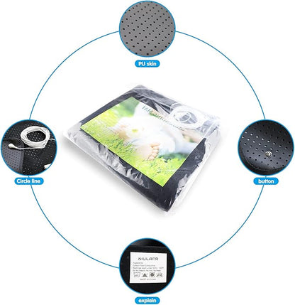 Grounding Mat for Bed,Grounding Pad for Sleep, Improve Sleep, Pain and Stress Relief, Anti-Slip PU Leather Grounding Healthy Therapy Mattress at Home, Office, Work with Grounding Cord (27 * 78IN)