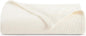 Arkwright Basket Weave Throw Blanket - 100% Ringspun Cotton All Season Throws, Luxury Hotel Quality, Soft on Skin, Breathable, 300 GSM for Bed, Sofa, and Chair, 50 X 70 in, Ivory