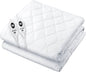 Beurer UWB70 Heated Mattress Pad Queen, Dual Control Electric Mattress Cover with Separate Feet/Body Heat, Auto Shut Off, 9 Warming Levels, Overheat Protection, and Soft Quilted Fabric, 60" x 80"