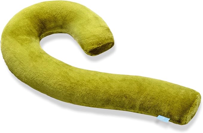 Body Pillow for Adults - Soft Long Bed Pillows Insert for Sleeping - Shredded Memory Foam and Removable Washable Cover - Swan Shaped Side Sleeper Pregnancy Pillow 49 Inch (Light Green)