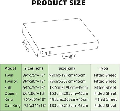 Grounding Fitted Sheet Kit Connect to The Earth's Energy 15inch Depth Pocket Grounding Bed Sheets for Earthing