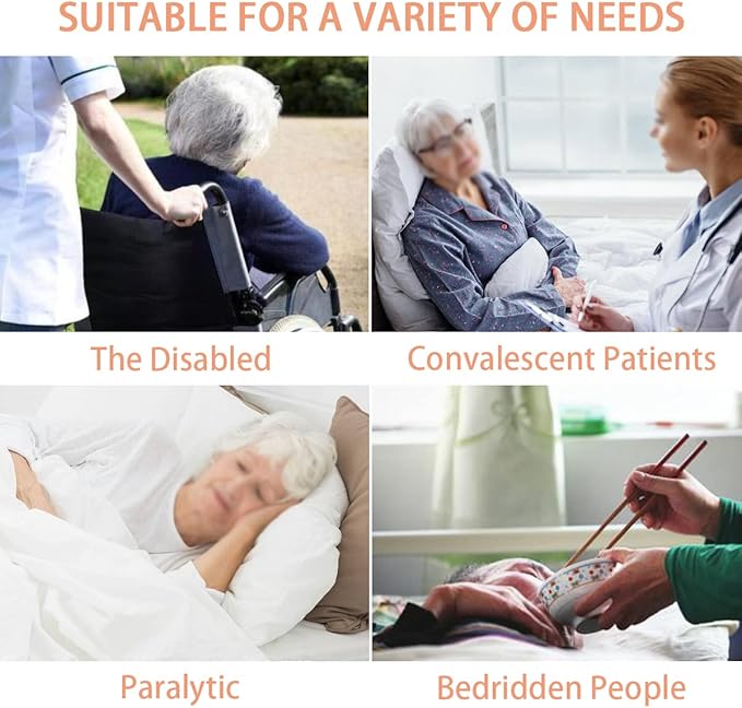 Bed Pads for Incontinence Washable Positioning Bed Pad with 8 Handles Washable Reusable Incontinence Mattress Protector Waterproof Bed Pads Incontinence Uderpads for Bedridden Elderly 52” x 36” (1)
