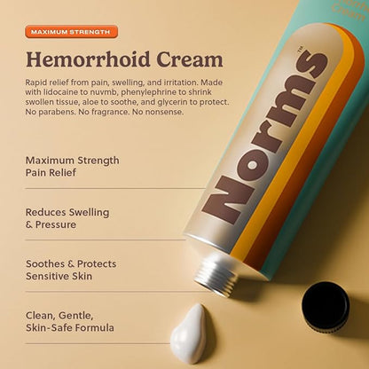 Norms The Full Hemorrhoid Treatment Bundle Medicated Wipes, Touch-Free Spray, and 5% Lidocaine Cream to Relieve Painful Itching, Burning & Swelling – Complete Hemorrhoid Care System