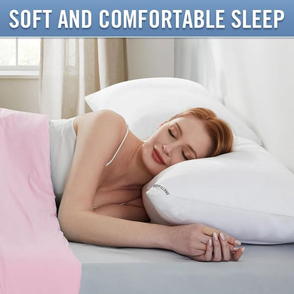 Luxury Hotel Pillows for Sleeping 2 Pack,Bed Pillows Standard Size Set of 2,Down Alternative Filling,Pillows for Back,Stomach and Side Sleepers