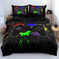 3D Gamepad Duvet Cover Set for Kids Boys Gaming Bed Set Cover with 2 Pillowcases Queen Size Bed Set 3pcs…
