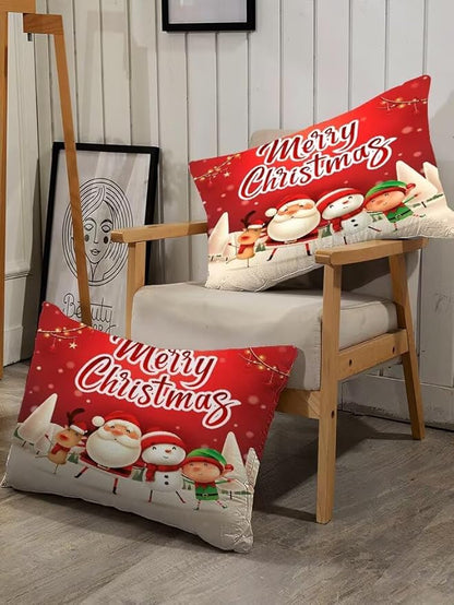 Xmas Bedding Sets Twin Size Christmas Santa Gnomes Comforter Sets Snowing Santa Claus Quilt for Kids Boys Girls Bedroom, 1 Comforter + 1 Pillow Case