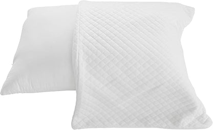 WELLCO Medium Firm Pillow Queen Size 28 x 18 inch, Bed Pillow with Adjustable Insert and 1 Cooling Pillowcase, Not Only Provides Stronger Support But Aslo Comfortable