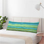 Sea Waves Decorative Home Pillow Covers Watercolor Waves Blue Green Body Pillow Cover Side Sleeper Pillow Cushion Cover Bedding Body Pillowcase for Sofa Patio Shop 20x54 Inch