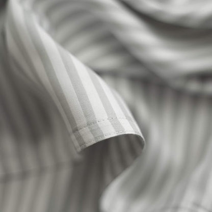 Pure Bamboo Twin Sheets, Genuine 100% Organic Viscose Derived from Bamboo Bed Sheet Set, Luxuriously Soft & Cooling, Double Stitching, 2 Year Quality Promise (Twin, Stripes)