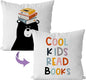 IWXYI Classroom Pillows - Playroom Throw Pillows,Classroom Read Book Reading Pillow Covers 18x18,Book,Pillows for Classroom