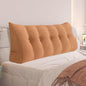 Daneey Headboard Wedge Pillow Bed Wedge Pillow for Headboard Bolster Reading Pillow for Bed Back Pillow for Sitting in Bed Wedge Pillow Headboard with Removable Cordury Cover (Pink, Queen)