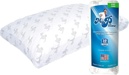 MyPillow Bedding Bed Pillows for Sleeping King Size, Gusseted for Back, Stomach or Side Sleepers - My Pillow Premium Pillow [King, Firm]