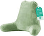 Sasttie 25-inch Reading Pillows for Sitting in Bed Adult, Jumbo Velvet Back Pillow Bed Sitting Up, XL High Back-Rest Support Cushion for Sit Up on Couch & Floor, Oeko-Tex Certified, Sage Green