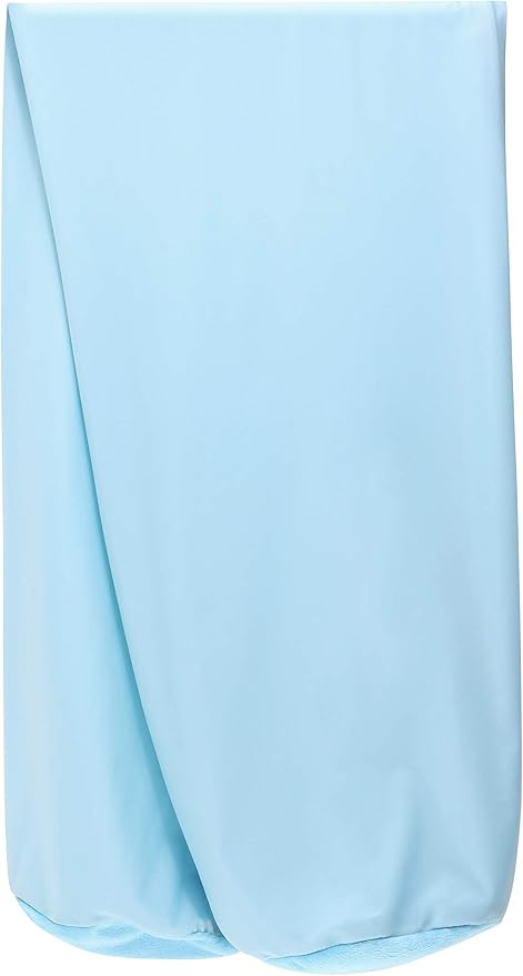 Case Only - Body Pillow Cover Stylish Silky Super Soft - 85% Spandex/ 15% Nylon Blend, Beauty - Breathable Pillowcase - Gentle on Hair Size 48 X 8, Sweet Baby Blue