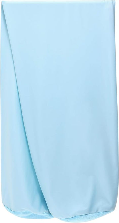Case Only - Body Pillow Cover Stylish Silky Super Soft - 85% Spandex/ 15% Nylon Blend, Beauty - Breathable Pillowcase - Gentle on Hair Size 48 X 8, Sweet Baby Blue