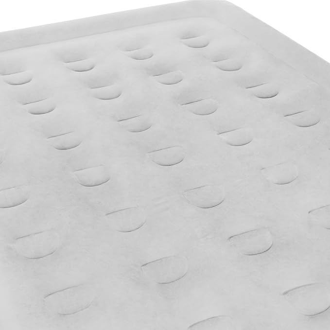 SoundAsleep Products Dream Series Luxury Air Mattress, ComfortCoil Technology, Built-in High Capacity Pump for Home, Camping- Double Height, Adjustable, Inflatable Blow Up, Portable - Full Size