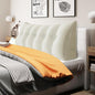 11 lbs Thickened Headboard Pillow Wedge Pillow Headboard Reading Pillow Bed for Comfortable Backrest Reading Triangular Pillow with Side Pocket Backrest Pillows for Sitting in Bed Queen