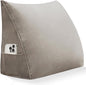 Wedge Pillow Headboard Reading Pillow Triangular Backrest Support Pillow for Sitting in Bed Positioning Support Pillow for Sofa Daybed Removable Cover