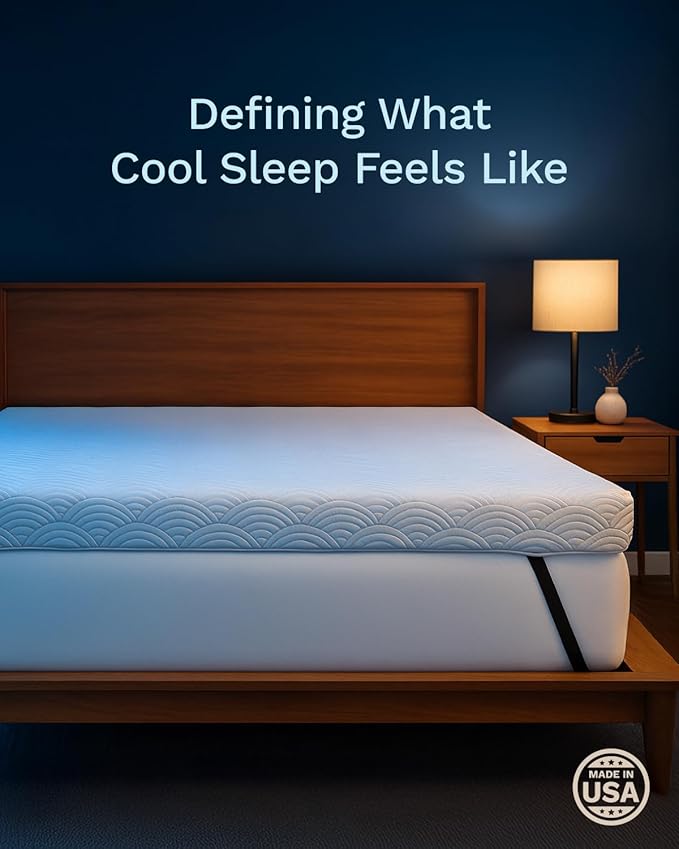 ViscoSoft 4 Inch Active Cooling Memory Foam Mattress Topper King - Select Copper-Infused Mattress Pad